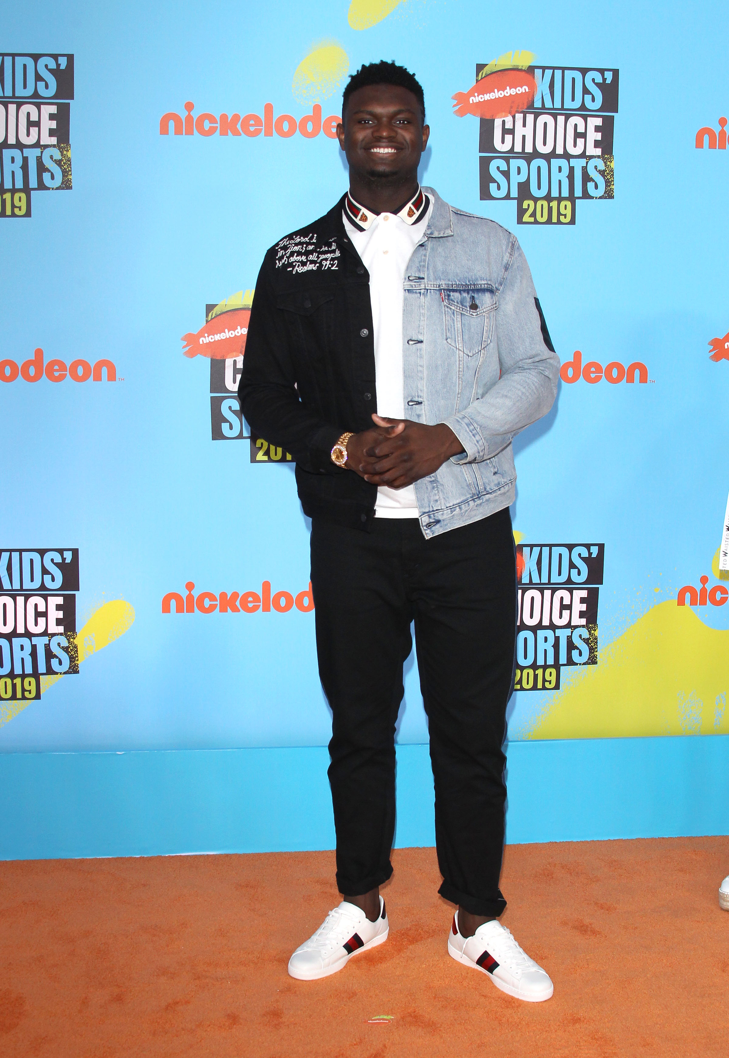 Zion Williamson attends 2019 Nickelodeon Kid's Choice Sports Awards