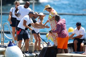 Kris Jenner and Corey Gamble Yacht
