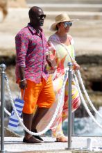 Kris Jenner and Corey Gamble Yacht