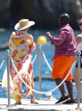 Kris Jenner and Corey Gamble Yacht
