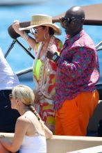 Kris Jenner and Corey Gamble Yacht