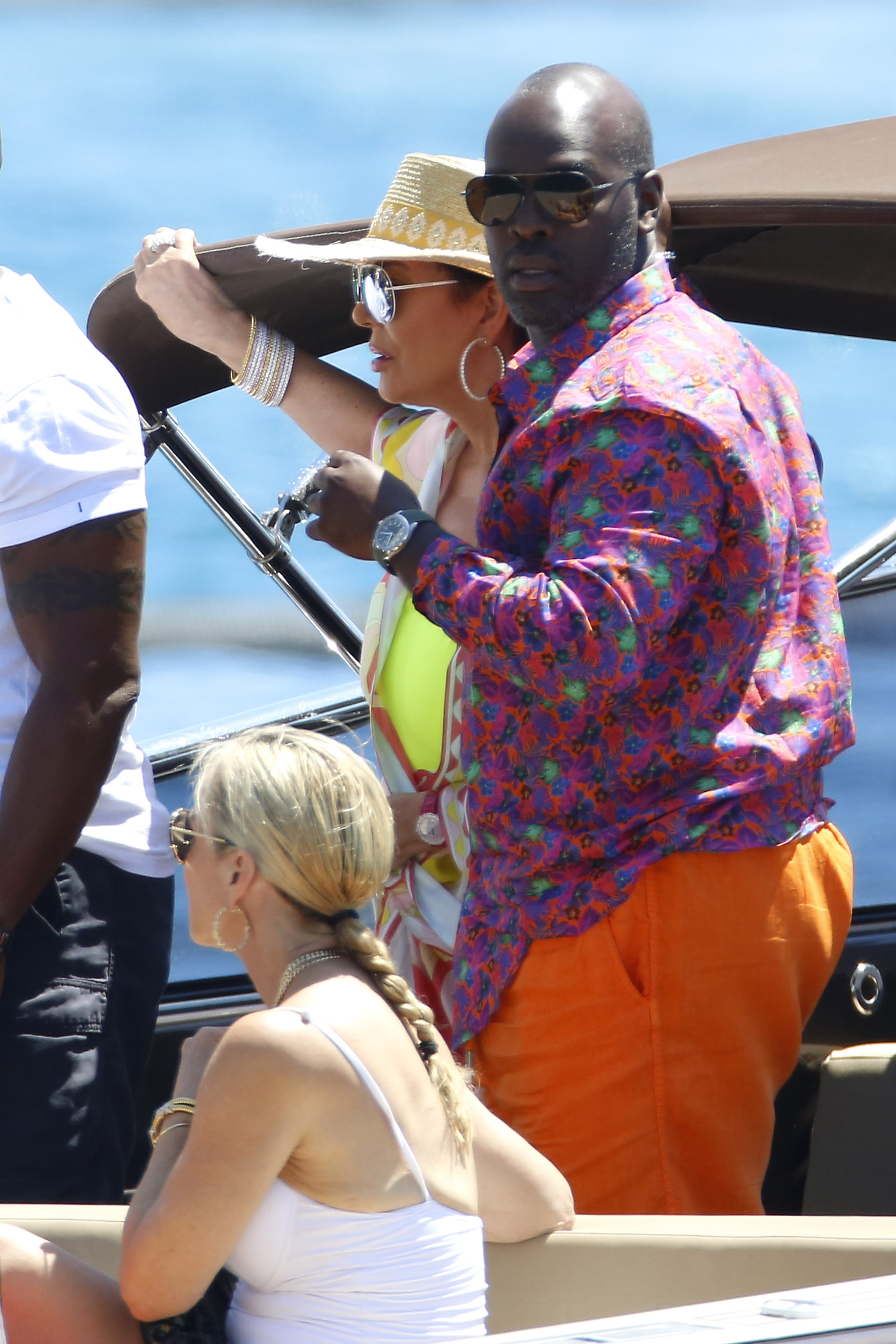 Kris Jenner and Corey Gamble Yacht