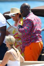 Kris Jenner and Corey Gamble Yacht