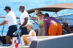 Kris Jenner and Corey Gamble Yacht