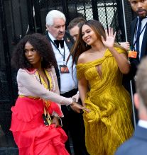 Beyonce and Jay Z leave London Lion King Premiere through back door