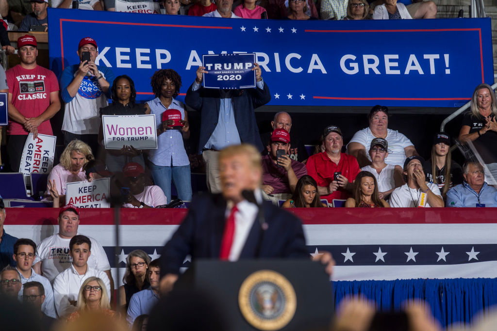 Donald Trump Holds "Keep America Great" Rally In Greenville, NC