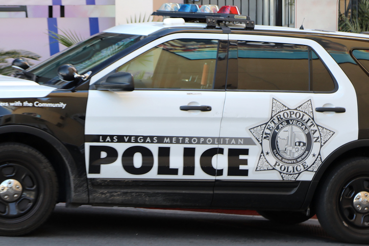 Police vehicle for the Las Vegas Metropolitan Police Department