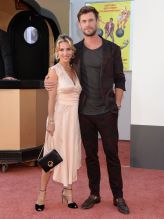 Elsa Pataky and Chris Hemsworth attend the Once Upon A Time In Hollywood Premiere