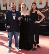 Kevin Smith, Harley Quinn Smith, Jennifer Schwalbach Smith at the Once Upon A Time In Hollywood Premiere