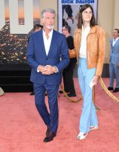 Pierce and Dylan Brosnan Once Upon A Time In Hollywood Premiere