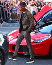 Travis Scott arrives at the Once Upon A Time In Hollywood Premiere