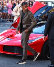 Travis Scott arrives at the Once Upon A Time In Hollywood Premiere