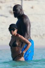 Shaquille O'Neal goes swimming in Formentera, Spain with new girlfriend