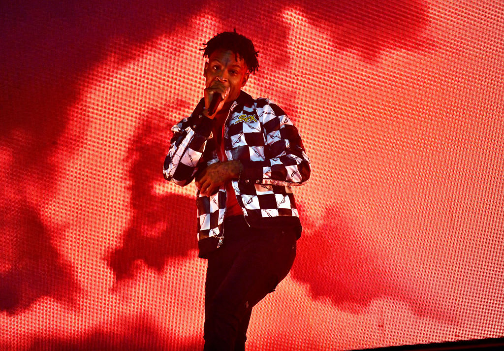 21 Savage Performs At The Shrine