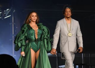 Beyonce and Jay-Z perform during the Global Citizen Festival: Mandela 100