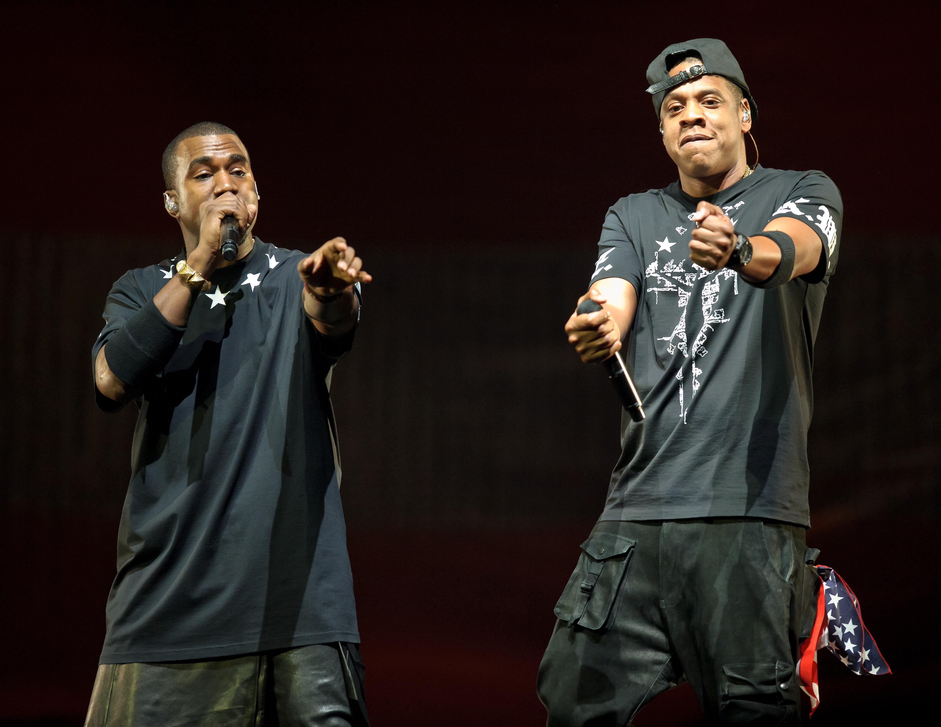 Jay-Z and Kanye West Perform at the Verizon Center