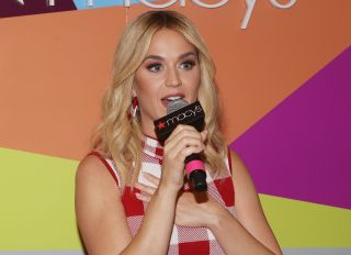 Katy Perry unveils her new shoe collection at Macy's