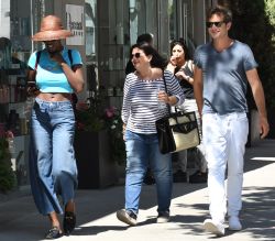Jodie Turner-Smith Lunches In Beverly Hills with Joshua Jackson