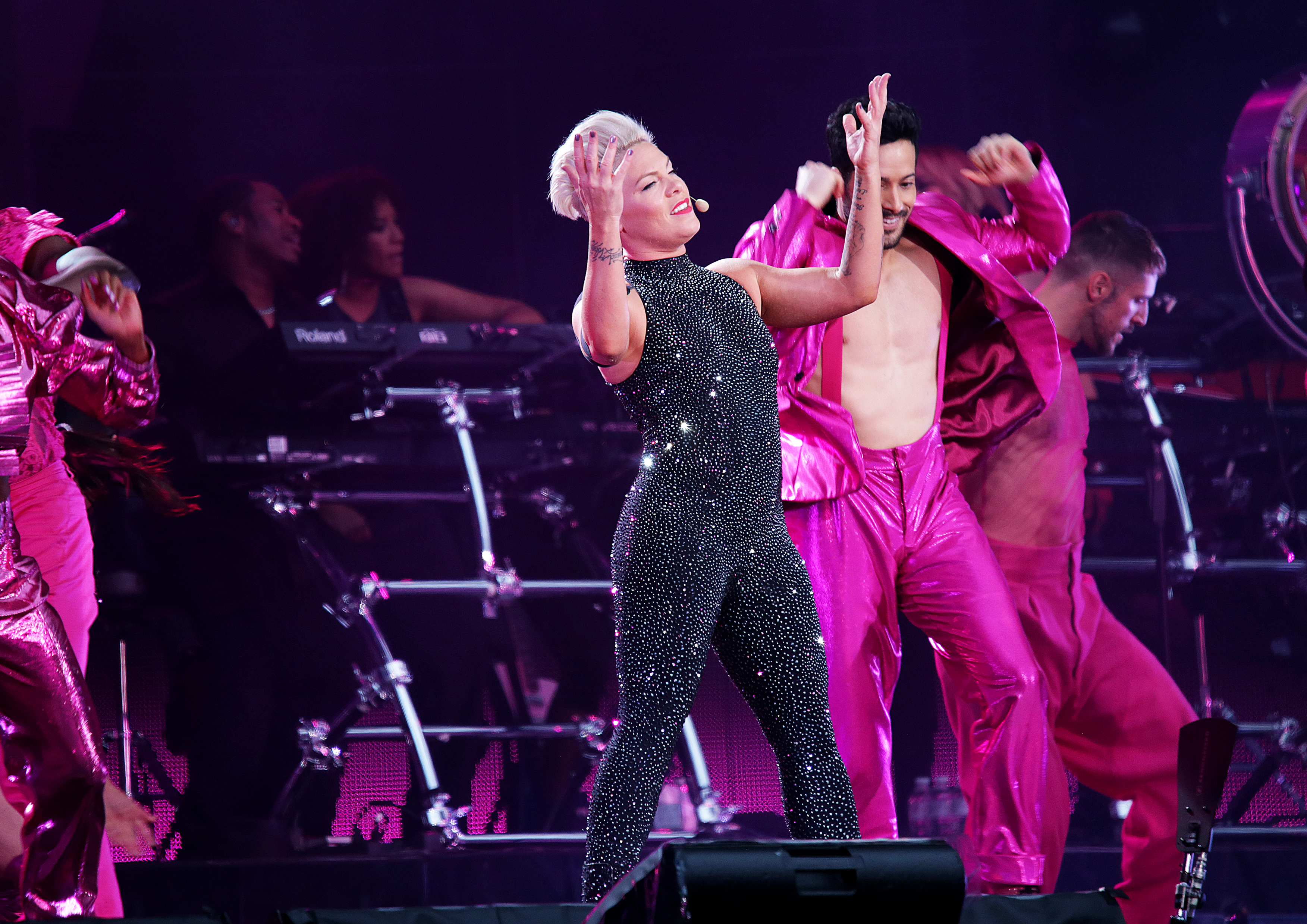 P!nk Performing at Liverpool Anfield Stadium