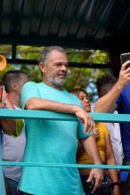 Rihanna wears pink feathered costume to Cropover