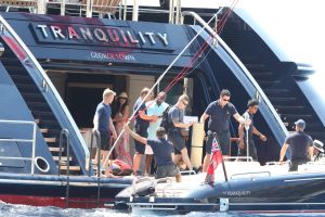 Kylie Jenner, Kris Jenner, Travis Scott and Corey Gamble