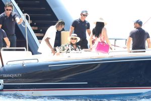 Kylie Jenner, Kris Jenner, Travis Scott and Corey Gamble