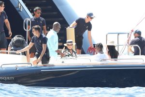 Kylie Jenner, Kris Jenner, Travis Scott and Corey Gamble