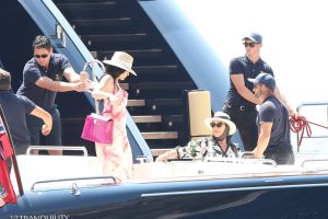 Kylie Jenner, Kris Jenner, Travis Scott and Corey Gamble