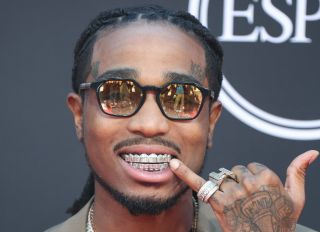 Quavo of Migos wearing Prada arrives at the 2019 ESPY Awards held at Microsoft Theater L.A. Live on July 10, 2019 in Los Angeles, California, United States. (Photo by Xavier Collin/Image Press Agency)