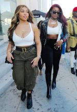 Jordyn Woods and Megan Thee Stallion Have Dinner at Catch LA