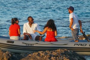 Usain Bolt and girlfriend Kasi J. Bennett vacation in Ibiza, Spain