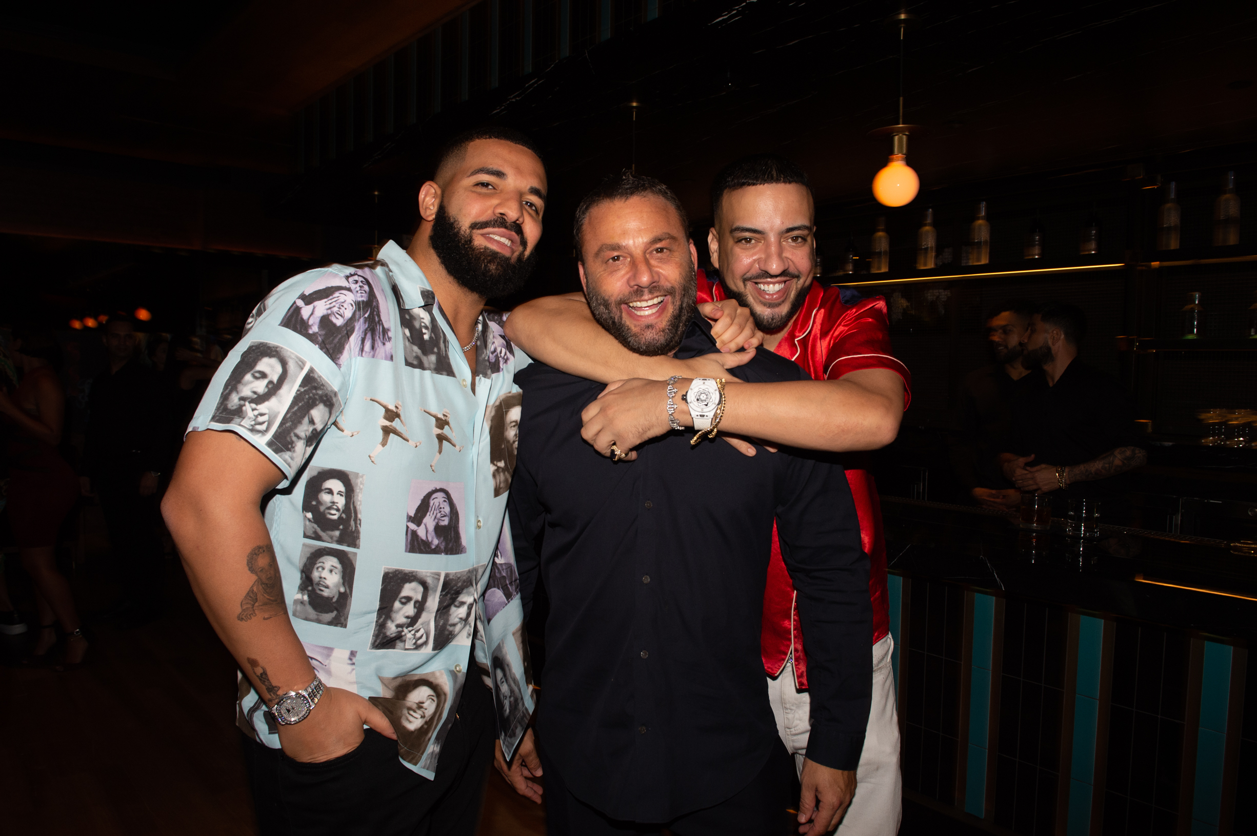 Drake, French Montana and Fat Joe at Haute Living event