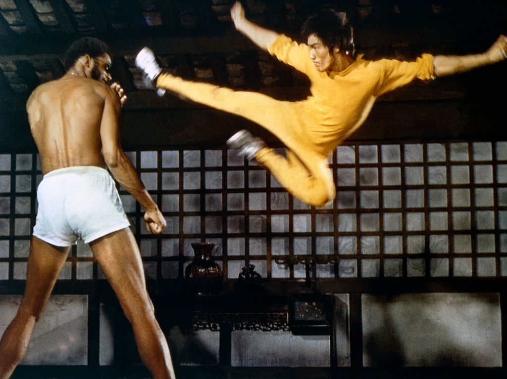 On the set of 'Game of Death'