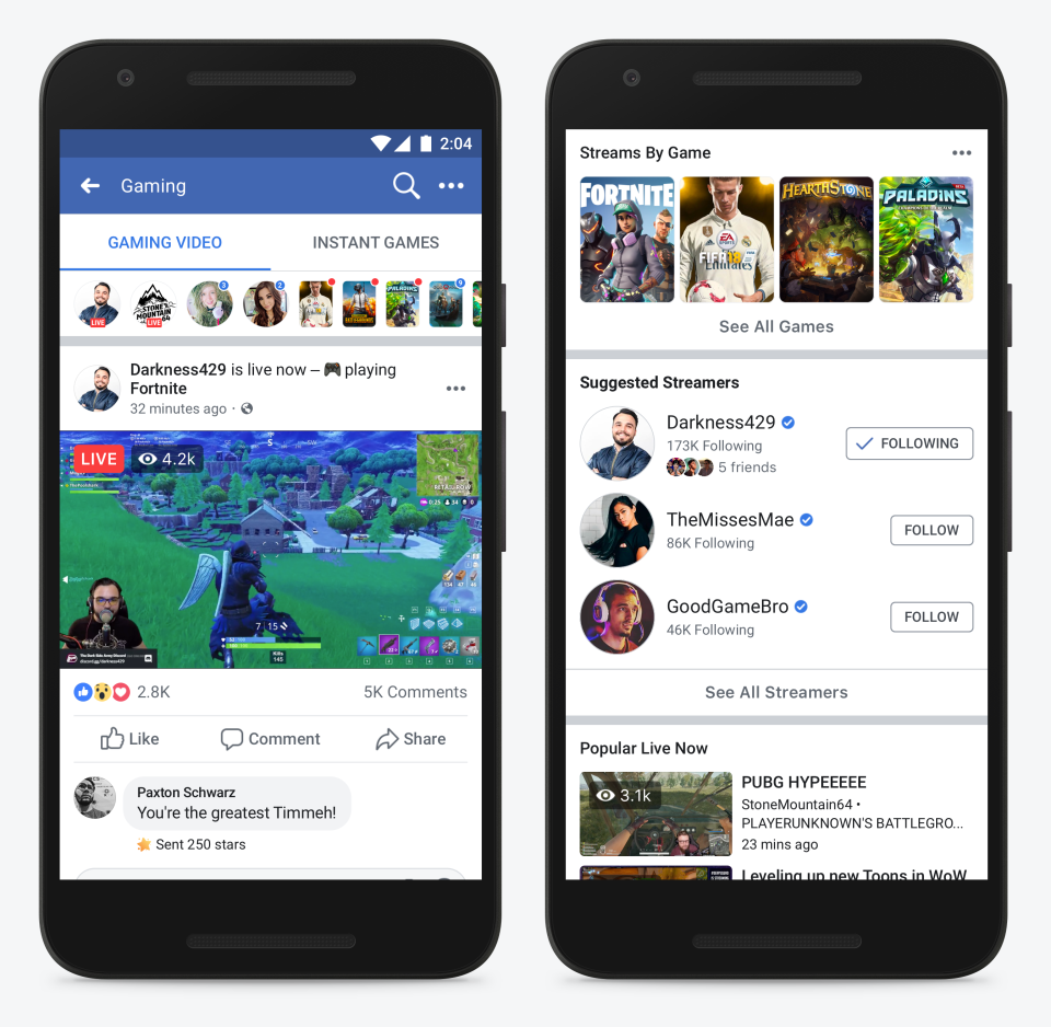 Facebook Launches Fb.gg Gaming Hub