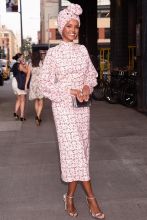 Halima Aden at the E!, ELLE, & IMG Host NYFW Kick-Off Party Top of the Standard, NY
