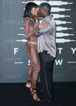 Renella Medrano and ASAP Ferg arrives at Rihanna's Savage x Fenty Show presented by Amazon Prime Video