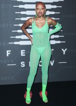 Slick Woods arrives at Rihanna's Savage x Fenty Show presented by Amazon Prime Video