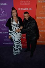 Nicole Tuck and DJ Khaled at Rihanna's Diamond Ball