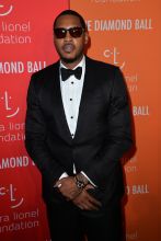 Carmelo Anthony at Rihanna's Diamond Ball