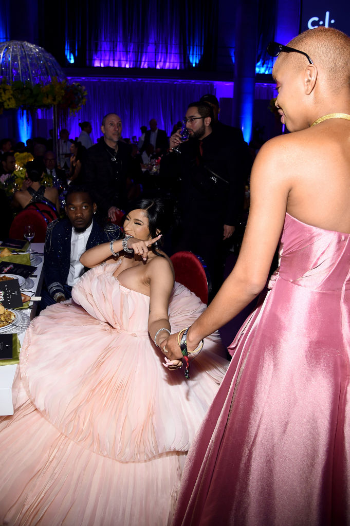 Offset Cardi B and Slick Woods at Rihanna's Diamond Ball