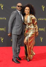 Courtney B. Vance and Angela Bassett at the 2019 Creative Arts Emmy Awards