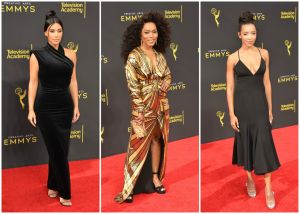 Kim Kardashian West Angela Bassett Tinashe at the 2019 Creative Arts Emmy Awards