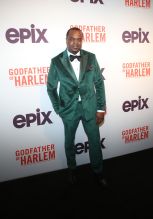 Markuann Smith at the Godfather Of Harlem Screening at the Apollo