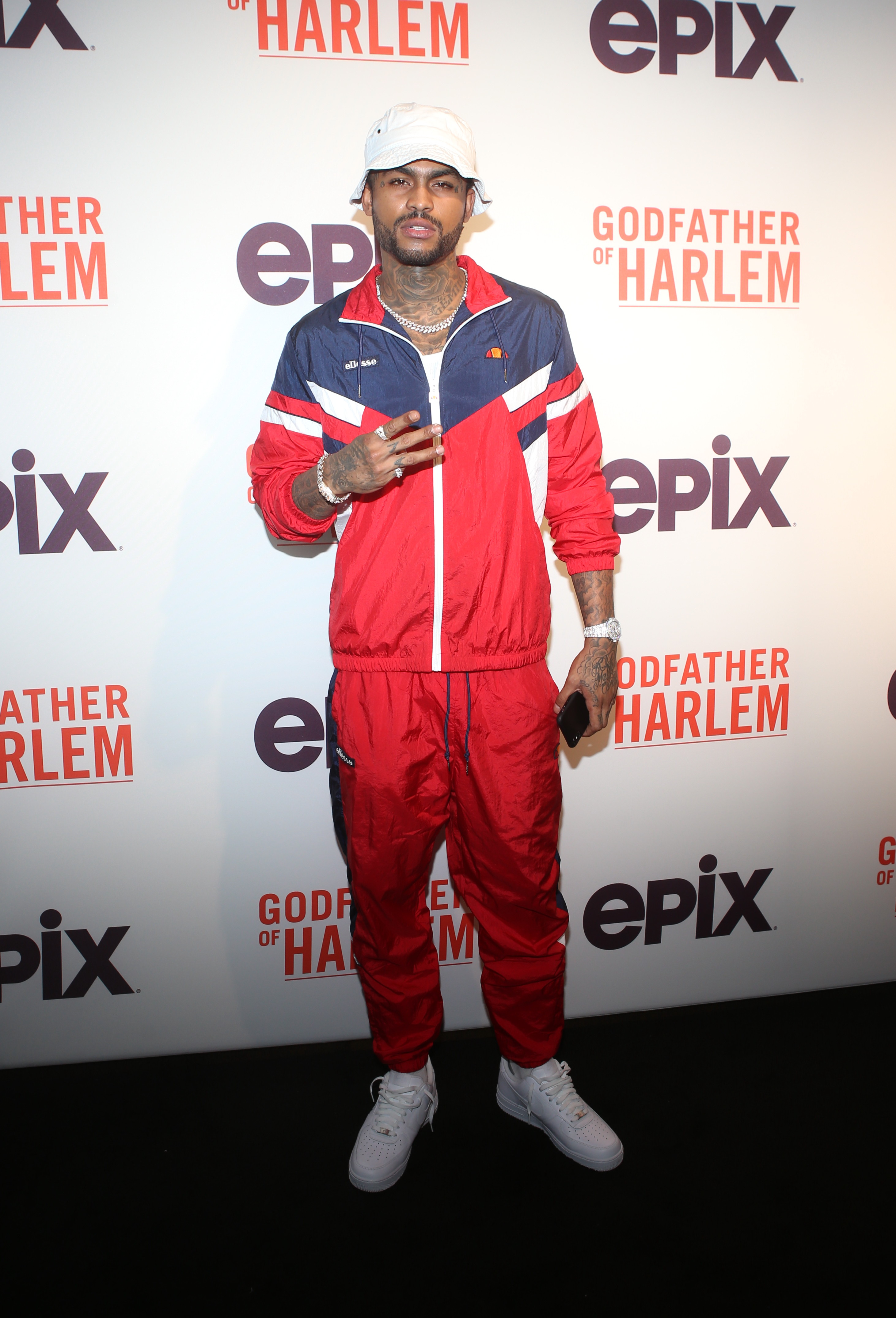 Dave East at the Godfather Of Harlem Screening at the Apollo