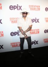 Bodega Bamz at the Godfather Of Harlem Screening at the Apollo