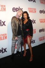 Richie Rich and Lil Mama at the Godfather Of Harlem Screening at the Apollo