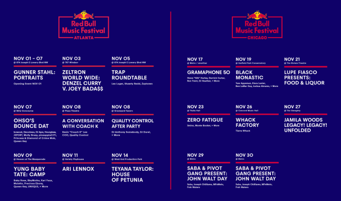Red Bull Music Festival Atlanta Announcement