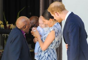 Archie, the son of Prince Harry, the Duke of Sussex and Meghan the Duchess of Sussex makes first public appearance in South Africa
