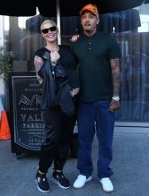 Amber Rose baby bump Alexander "AE" Edwards in Beverly Hills