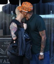 Amber Rose baby bump Alexander "AE" Edwards in Beverly Hills